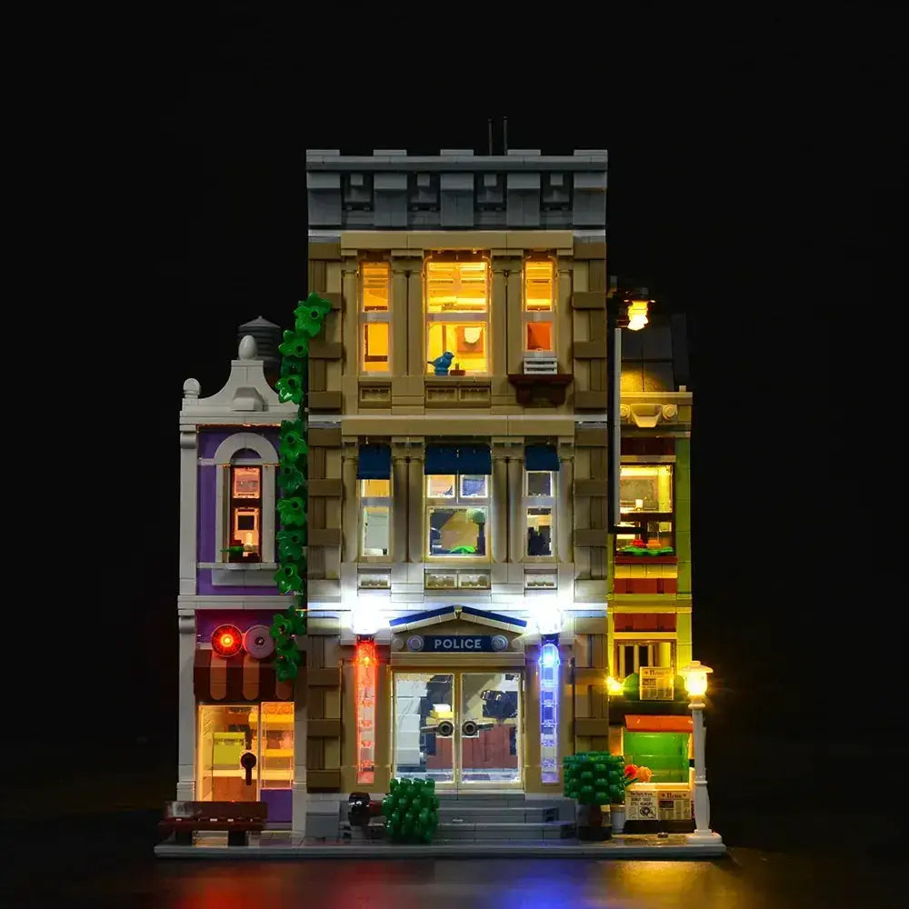 MOC LEGO Police Station Light Kit Easy Install No Wiring Required - ToylandEU