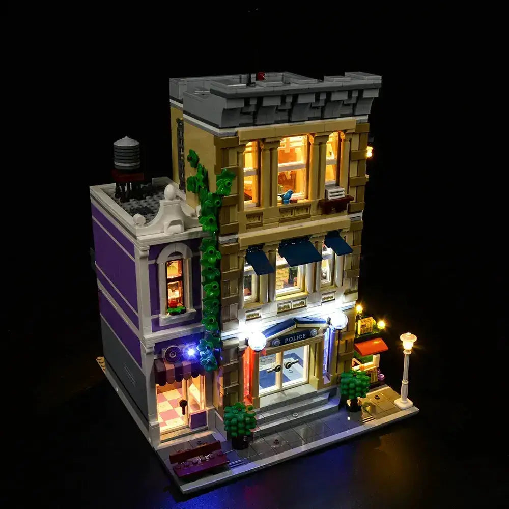MOC LEGO Police Station Light Kit Easy Install No Wiring Required - ToylandEU