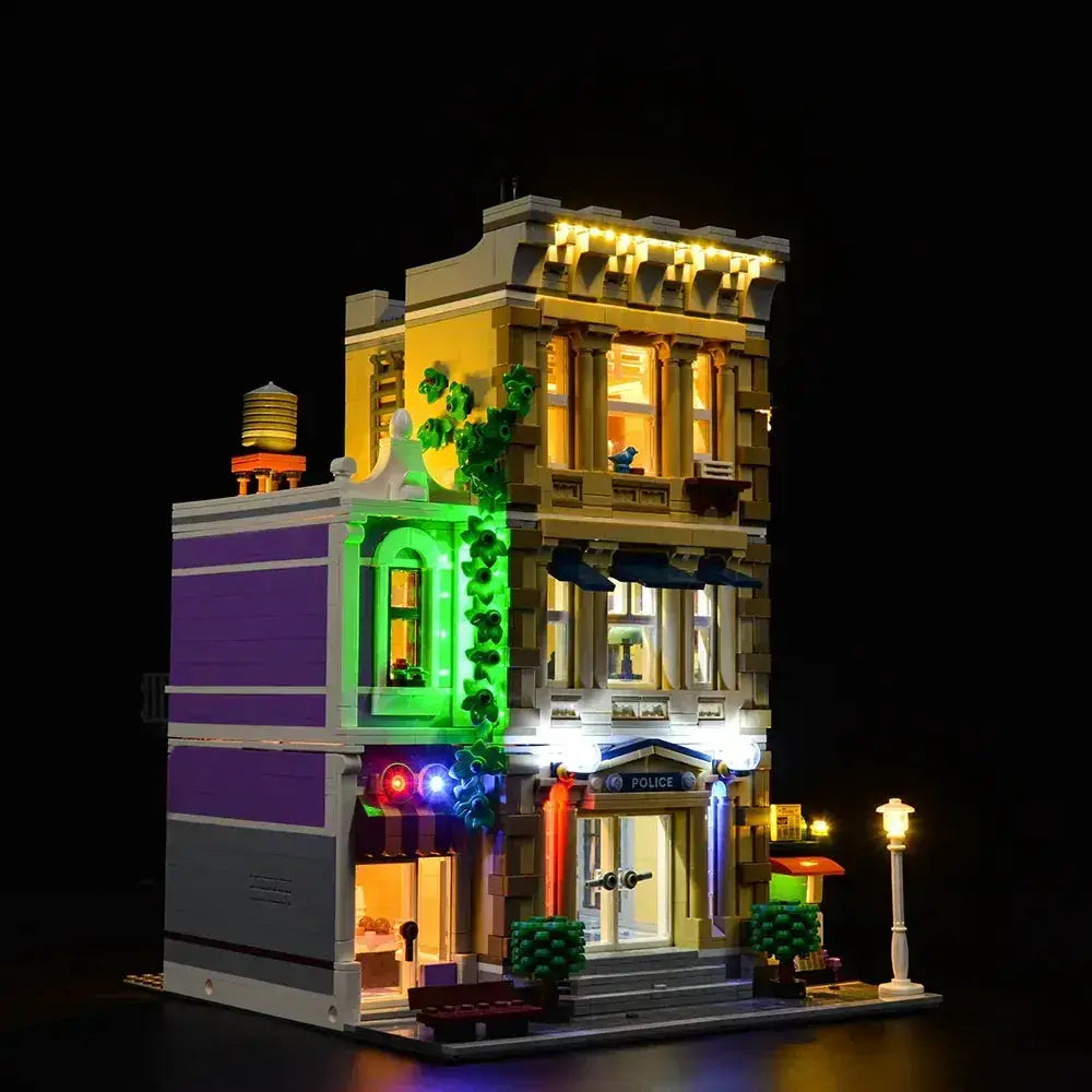 MOC LEGO Police Station Light Kit Easy Install No Wiring Required - ToylandEU