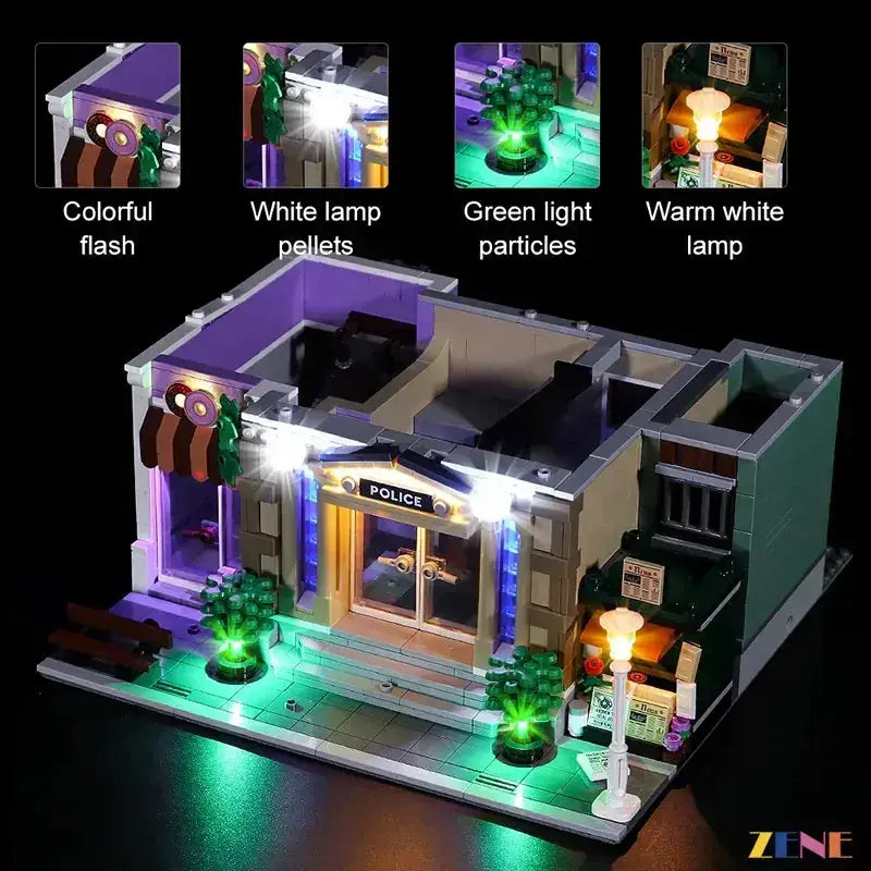 MOC LEGO Police Station Light Kit 10278 Ver 2 Easy Install - ToylandEU