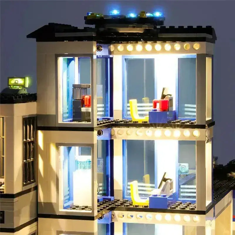 MOC LEGO Police Station Light Kit 60141 Easy Installation - ToylandEU