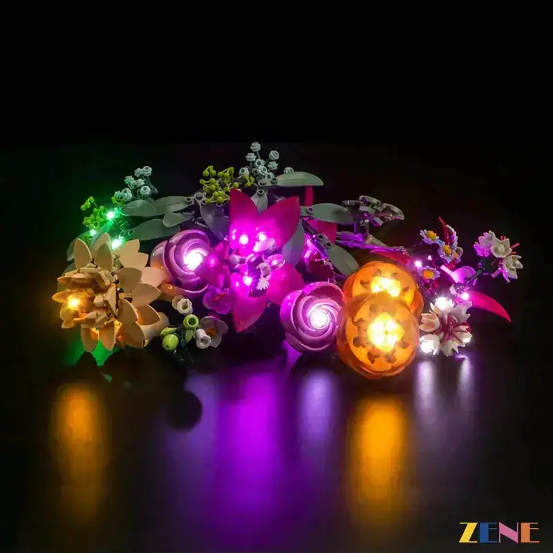 MOC LEGO Light Kit For Pretty Pink Flower Bouquet Easy Setup - ToylandEU