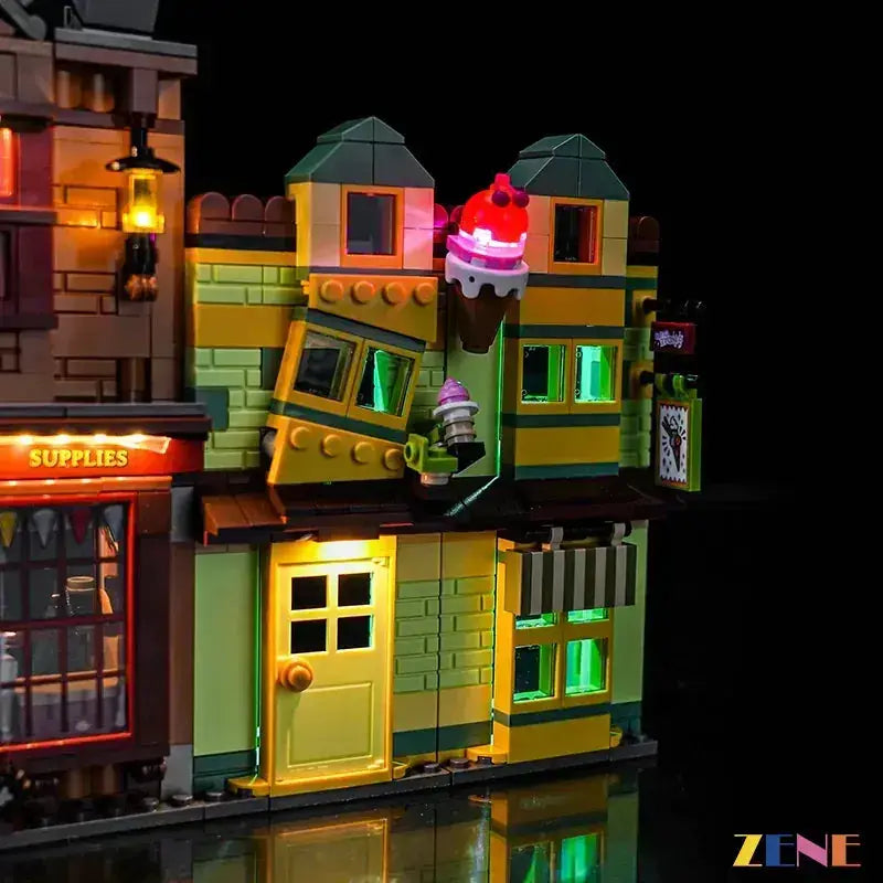 MOC LEGO Light Kit For Quidditch And Ice Cream Parlour Illumination - ToylandEU