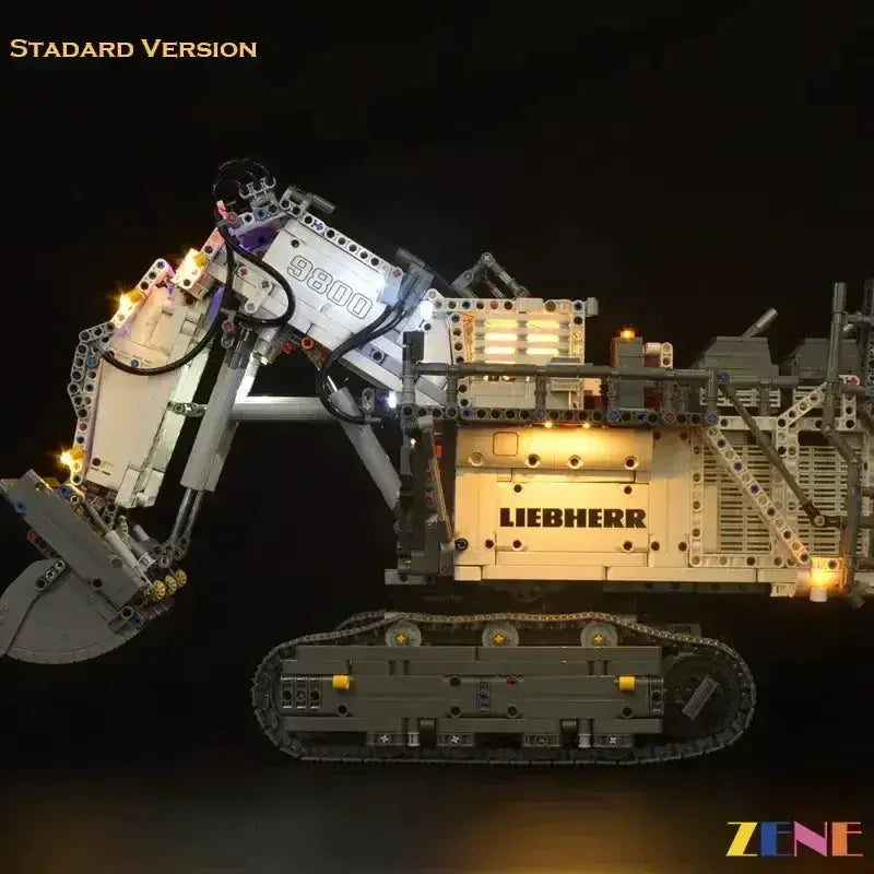 MOC LEGO R 9800 Excavator Light Kit Easy Install Concealed - ToylandEU