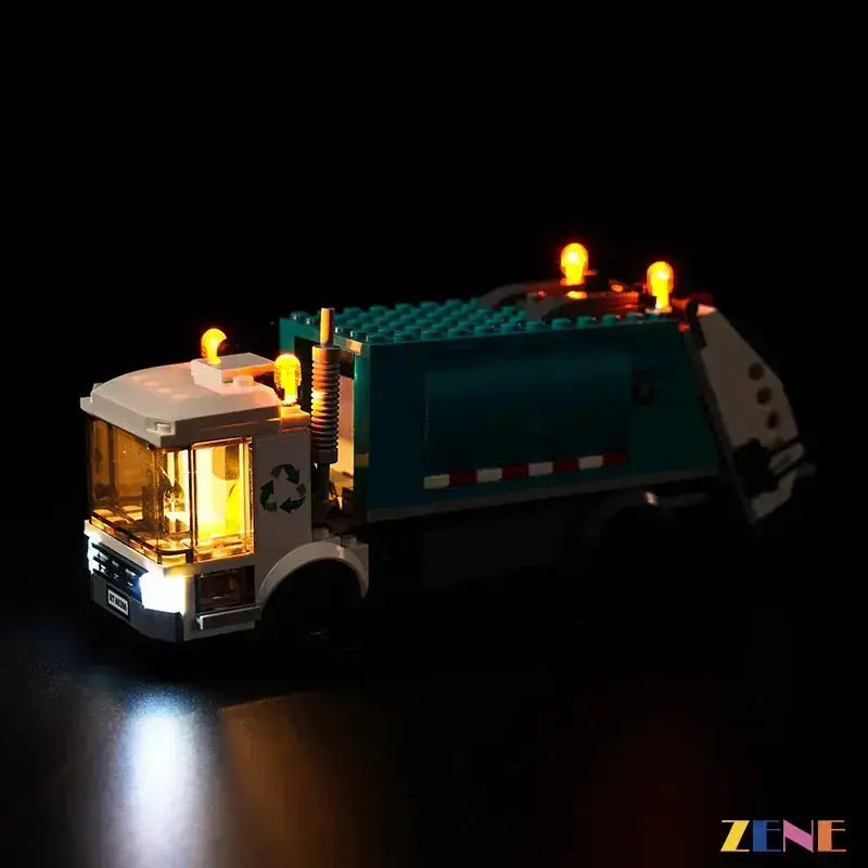 MOC Lego Recycling Truck Light Kit For 60386 With Easy Install - ToylandEU