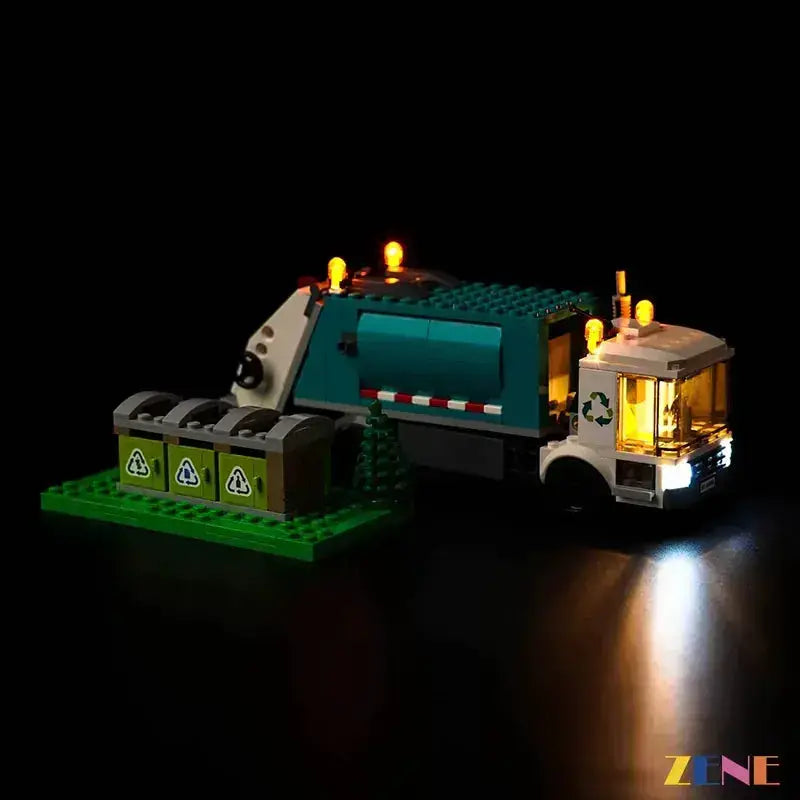 MOC Lego Recycling Truck Light Kit For 60386 With Easy Install - ToylandEU
