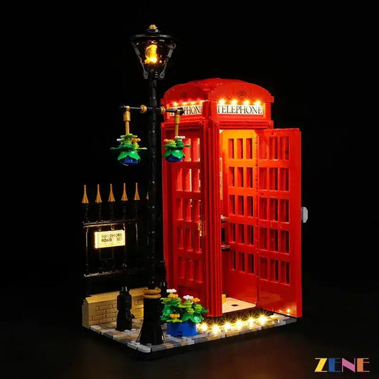 Light Kit for LEGO Red London Telephone Box #21347 - ToylandEU