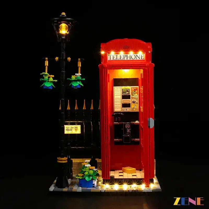 Light Kit for LEGO Red London Telephone Box #21347 - ToylandEU