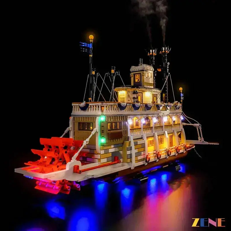 MOC Lego River Steamboat Lighting Kit With Smoke Module - ToylandEU