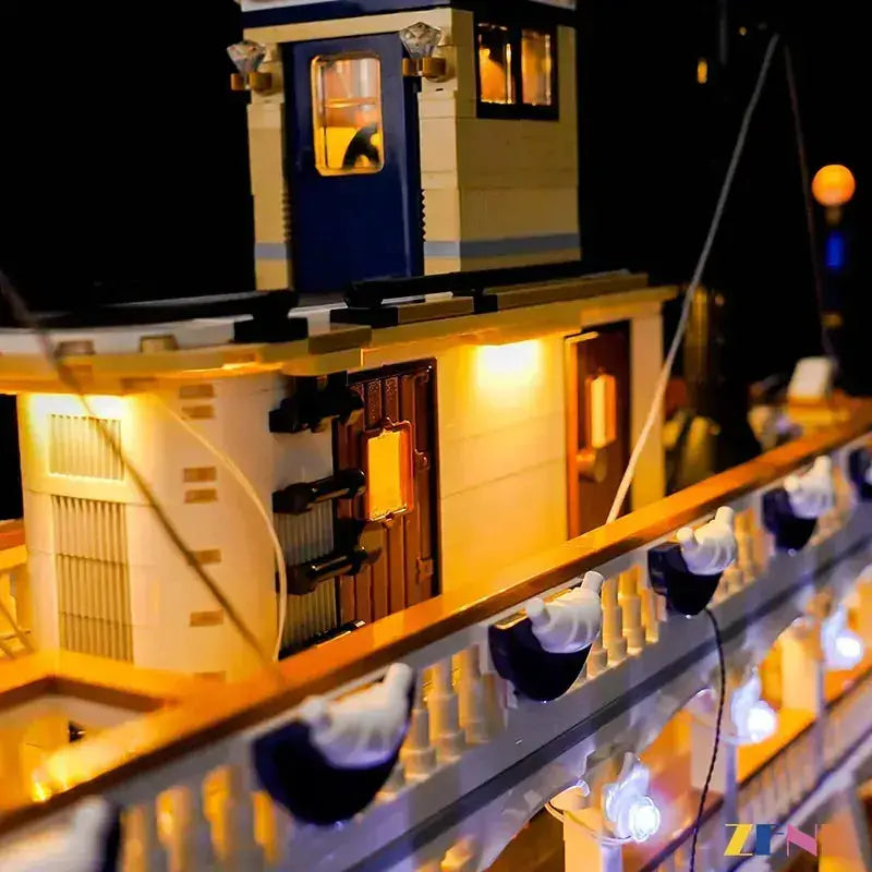 MOC Lego River Steamboat Lighting Kit With Smoke Module - ToylandEU