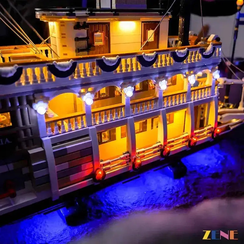 MOC Lego River Steamboat Lighting Kit With Smoke Module - ToylandEU