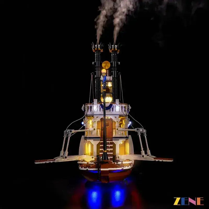 MOC Lego River Steamboat Lighting Kit With Smoke Module - ToylandEU