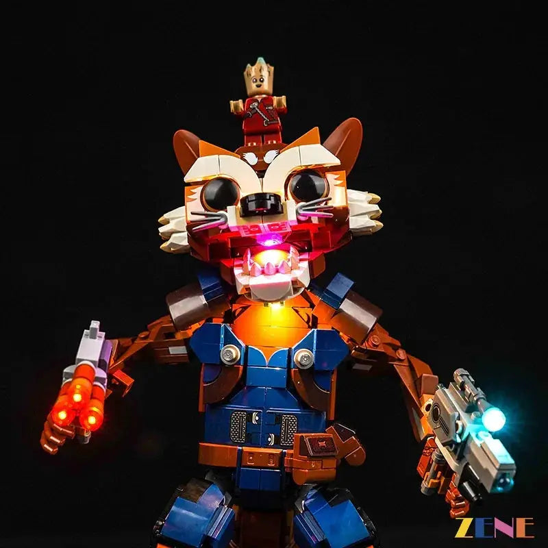 MOC Led Light Kit for Lego Rocket Baby Groot 76282 Glow - ToylandEU