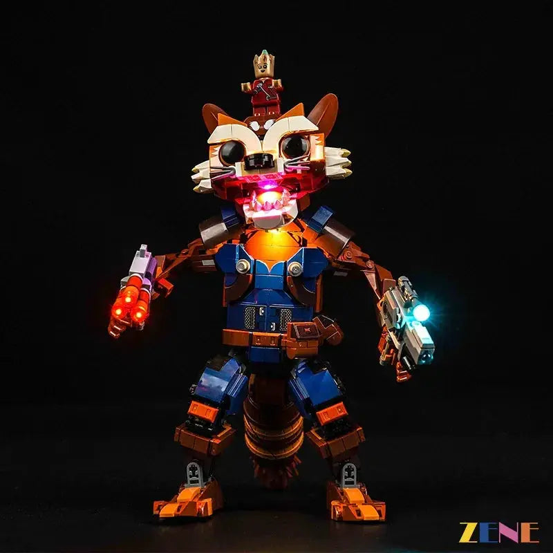MOC Led Light Kit for Lego Rocket Baby Groot 76282 Glow - ToylandEU