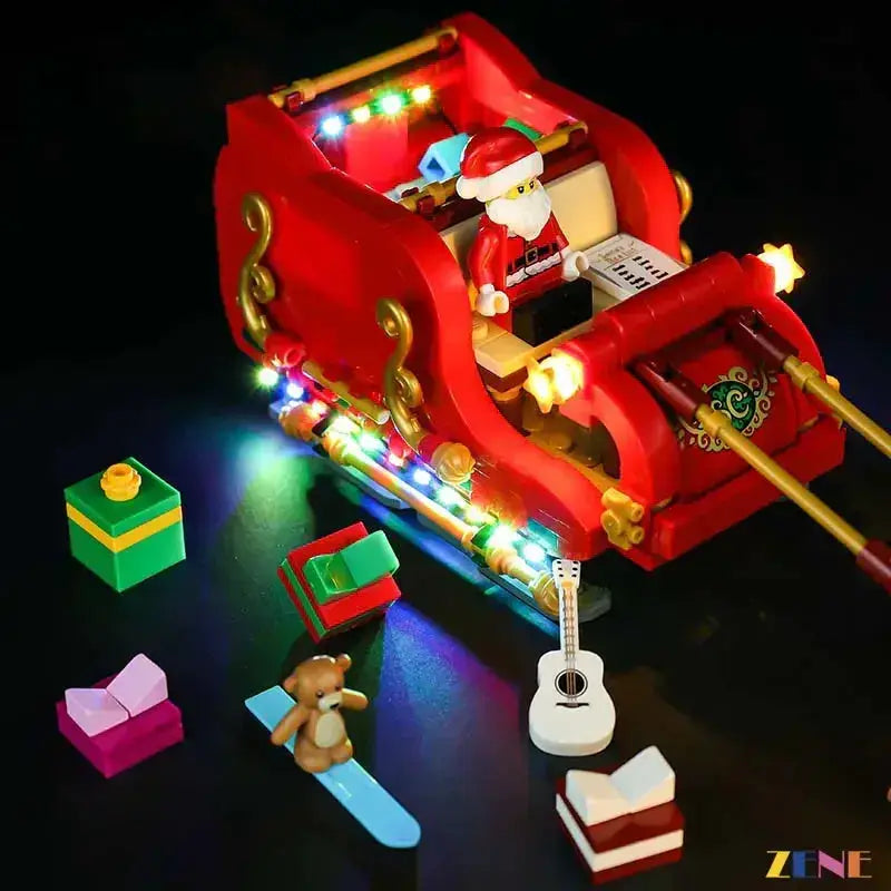 MOC LEGO Santa Sleigh Light Kit for Reindeer 40499 Bright LEDs - ToylandEU