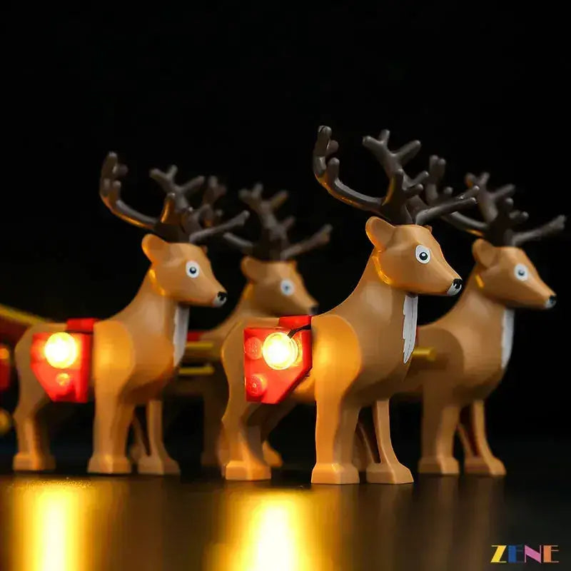 MOC LEGO Santa Sleigh Light Kit for Reindeer 40499 Bright LEDs - ToylandEU