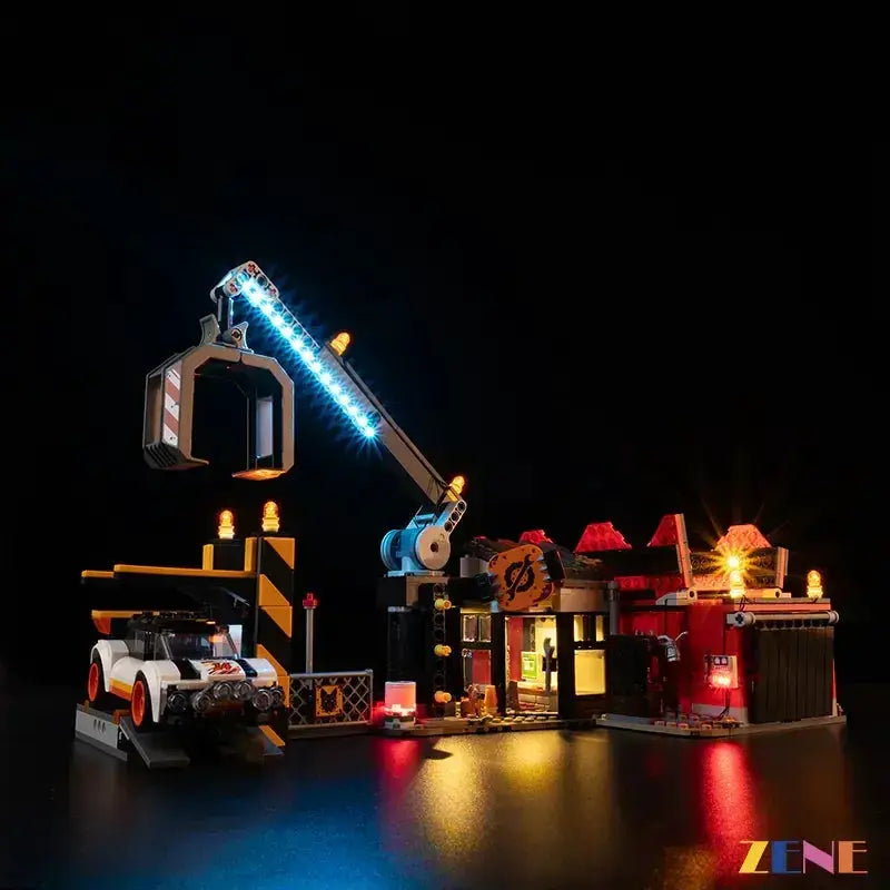 MOC Lego Light Kit for Scrapyard with Cars 60472 Realistic Illumination - ToylandEU