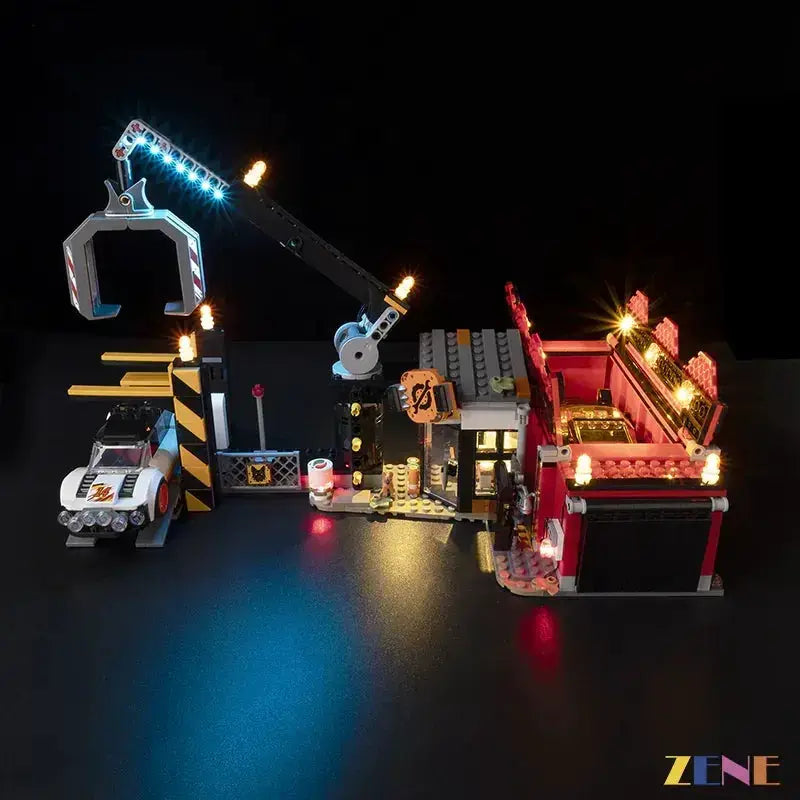 MOC Lego Light Kit for Scrapyard with Cars 60472 Realistic Illumination - ToylandEU
