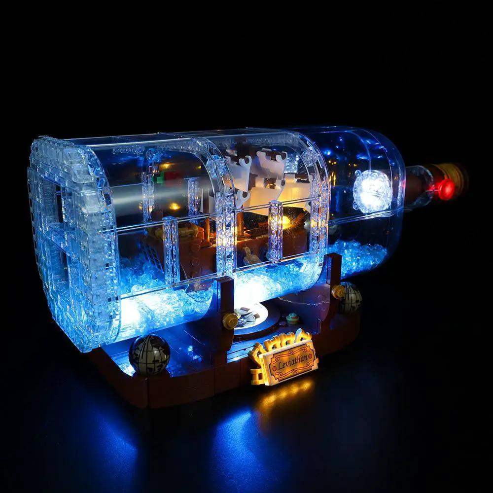 MOC LEGO Light Kit Ship In A Bottle Brightens Builds Easily - ToylandEU