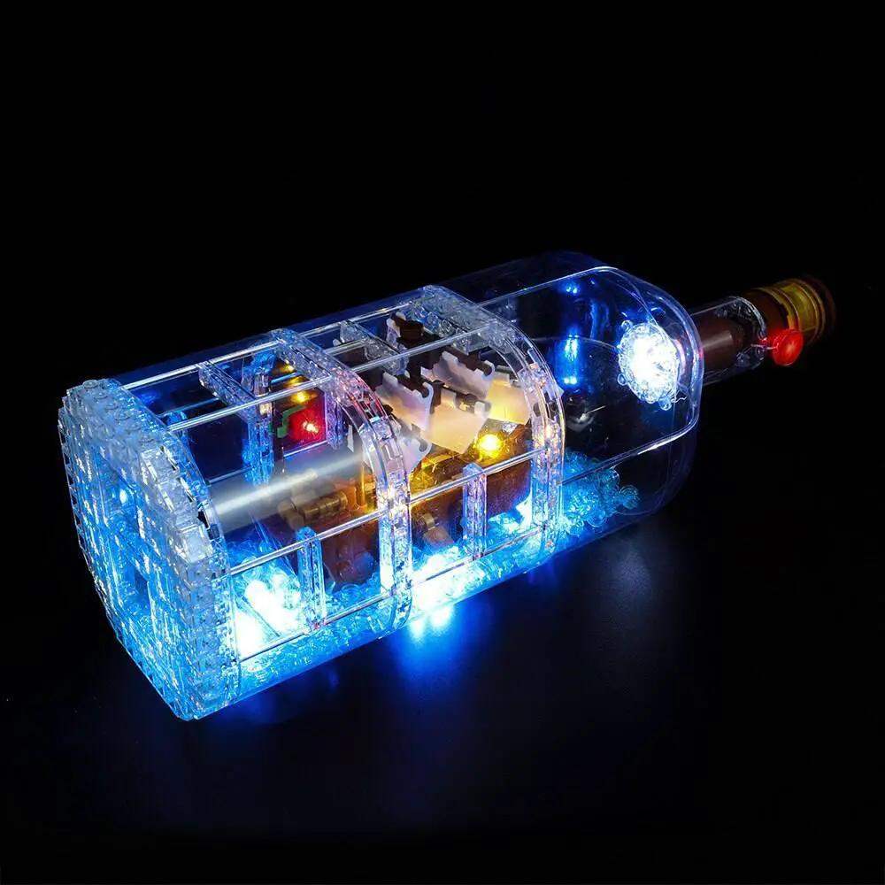 MOC LEGO Light Kit Ship In A Bottle Brightens Builds Easily - ToylandEU