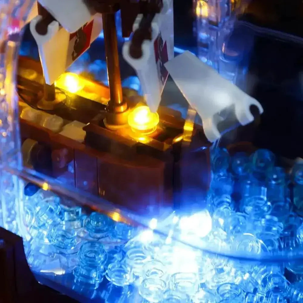 MOC LEGO Light Kit Ship In A Bottle Brightens Builds Easily - ToylandEU