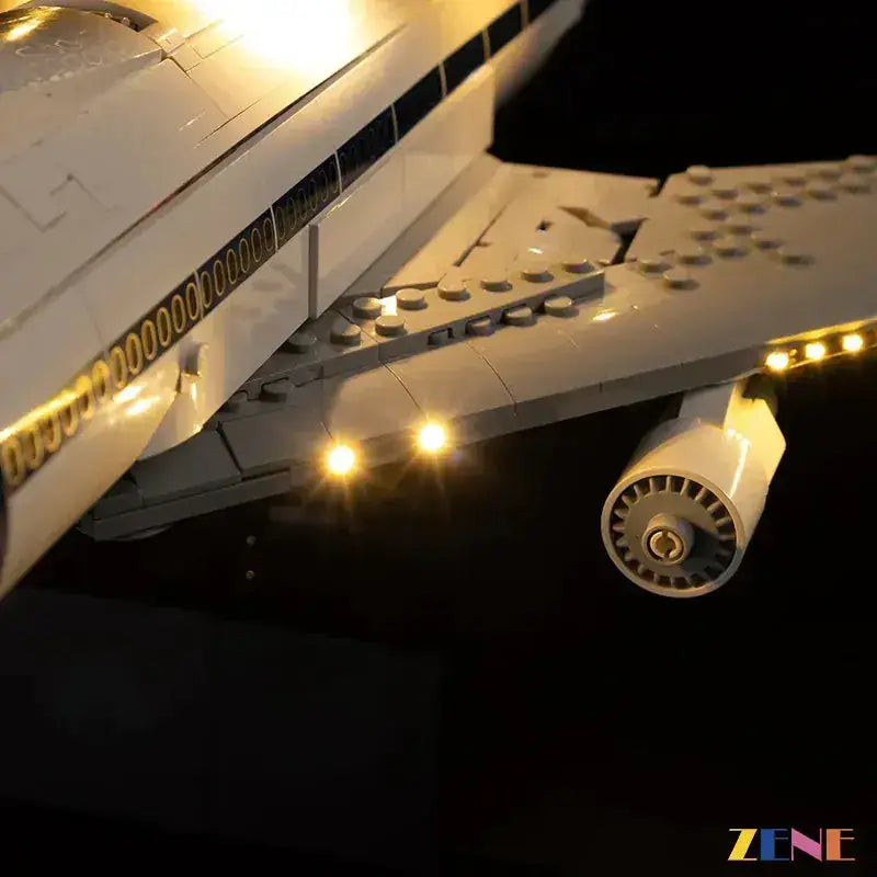 MOC Lego Shuttle Carrier Aircraft LED Light Kit Delivers Brilliant Illumination - ToylandEU