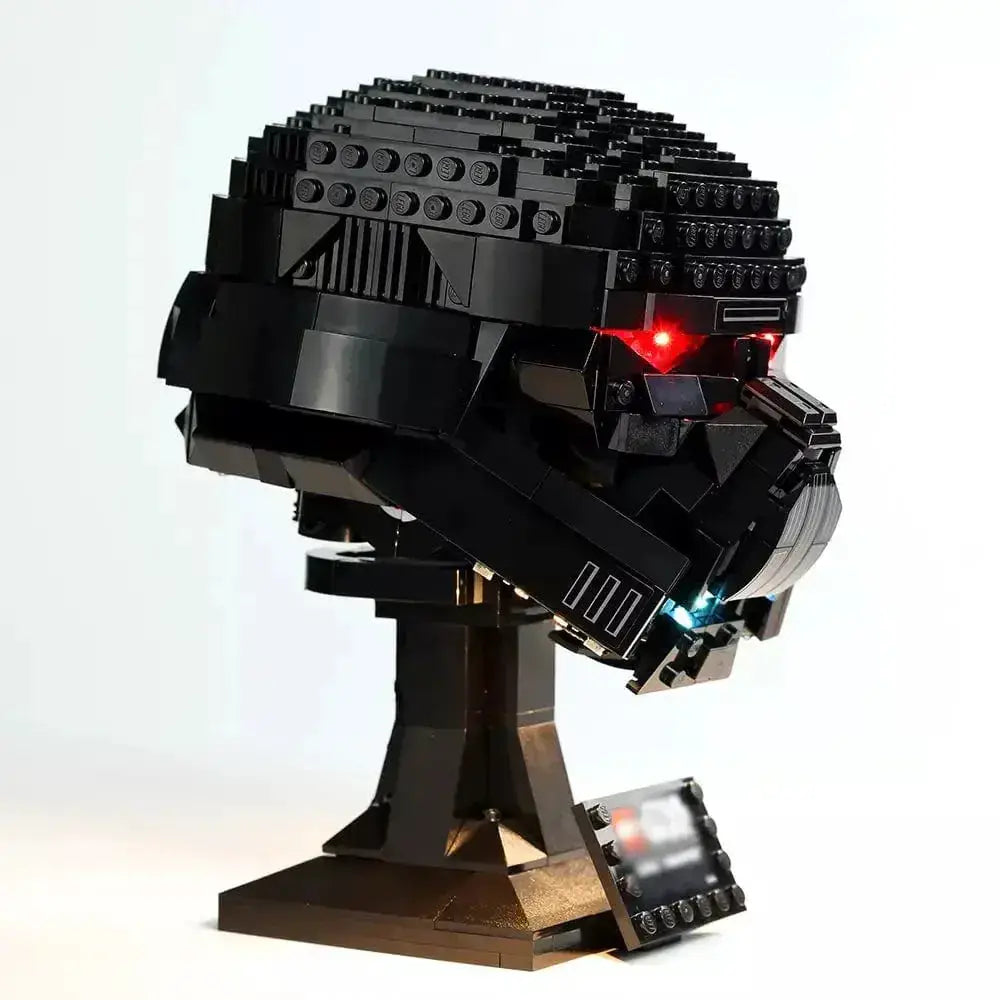 MOC LEGO Star Wars Dark Trooper Helmet Light Kit Easy Install - ToylandEU