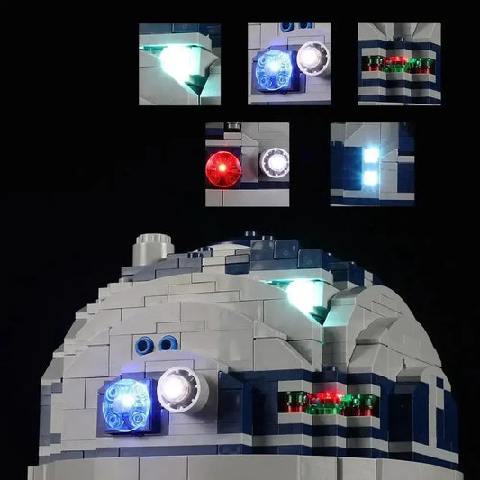 MOC LEGO R2D2 Light Kit For Star Wars Sets Easy Install - ToylandEU