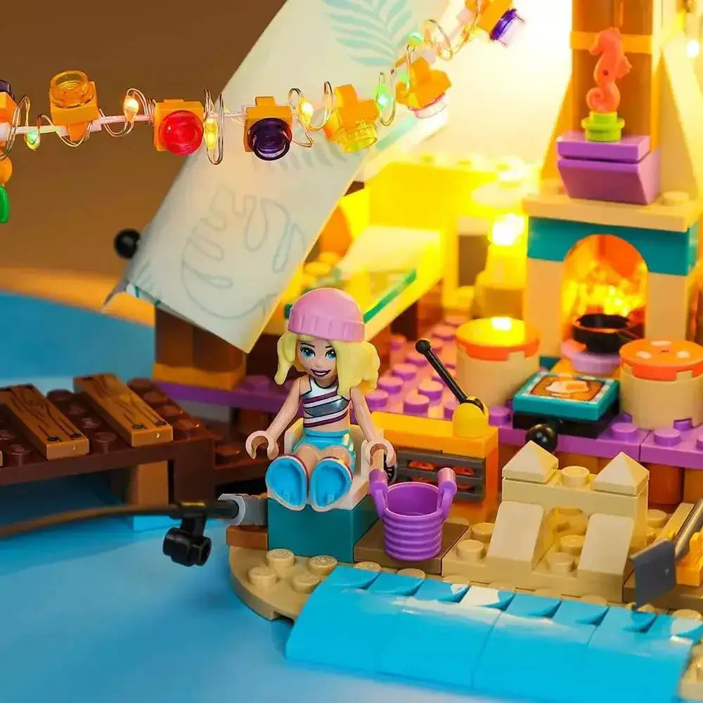MOC LEGO Beach Glamping Light Kit for 41700 Bright Ambience - ToylandEU
