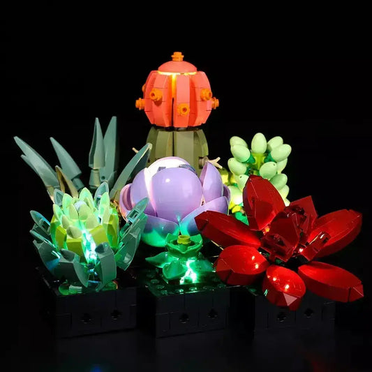 MOC LEGO Succulents Light Kit Easy Install Brighter Displays - ToylandEU