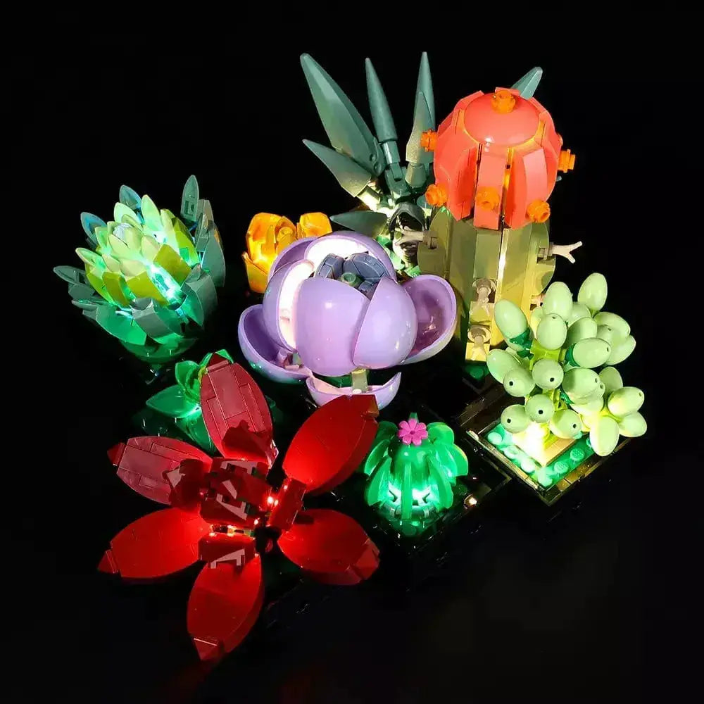 MOC LEGO Succulents Light Kit Easy Install Brighter Displays - ToylandEU