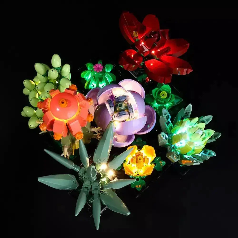MOC LEGO Succulents Light Kit Easy Install Brighter Displays - ToylandEU