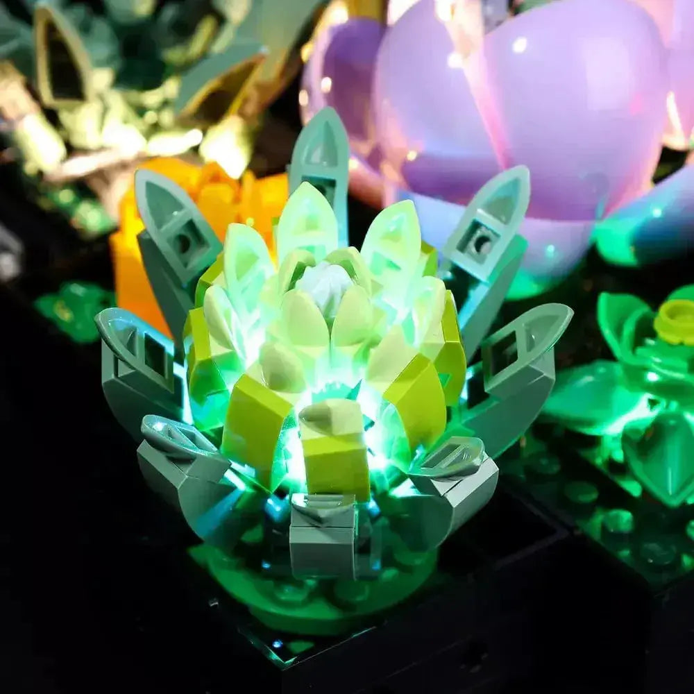 MOC LEGO Succulents Light Kit Easy Install Brighter Displays - ToylandEU