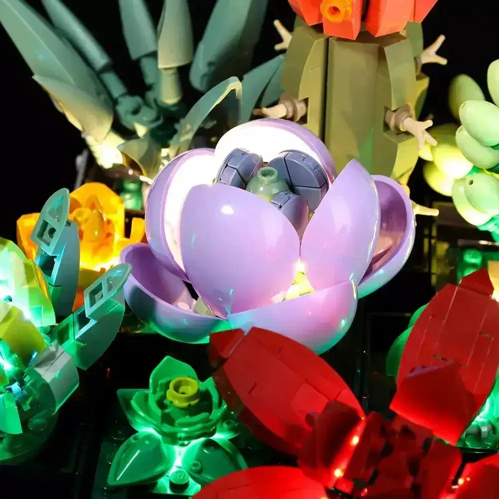 MOC LEGO Succulents Light Kit Easy Install Brighter Displays - ToylandEU