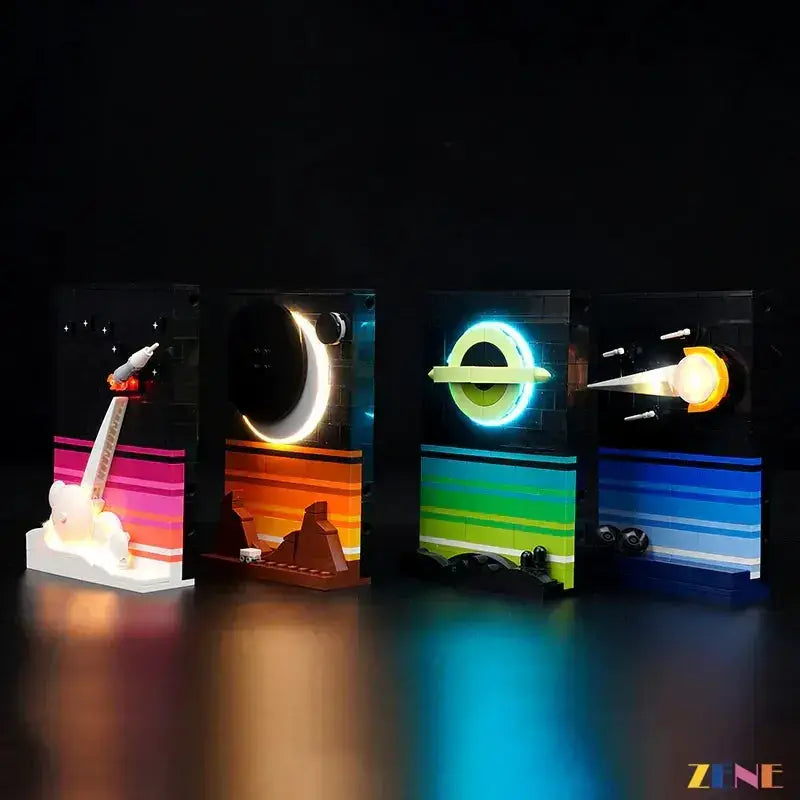 MOC LEGO Light Kit Tales Of The Space Age 21340 Illuminated - ToylandEU
