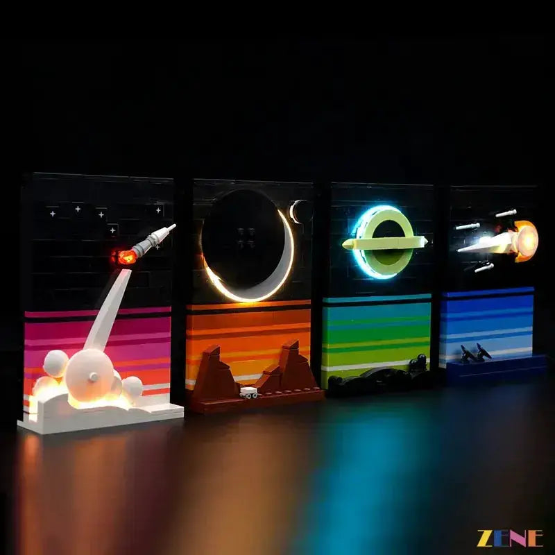 MOC LEGO Light Kit Tales Of The Space Age 21340 Illuminated - ToylandEU