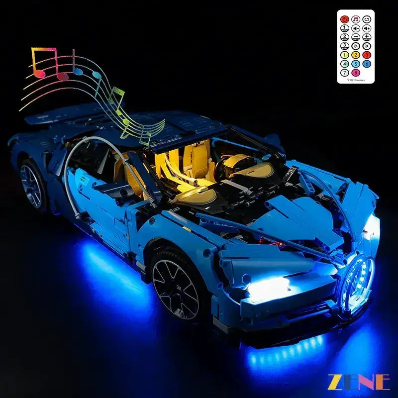 MOC LEGO Technic Bugatti Chiron Light Kit for Enhanced Display - ToylandEU