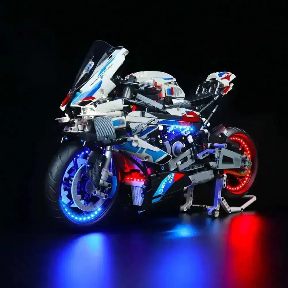 MOC LEGO Technic Motorcycle M1000 Light Kit for Enhanced Display - ToylandEU