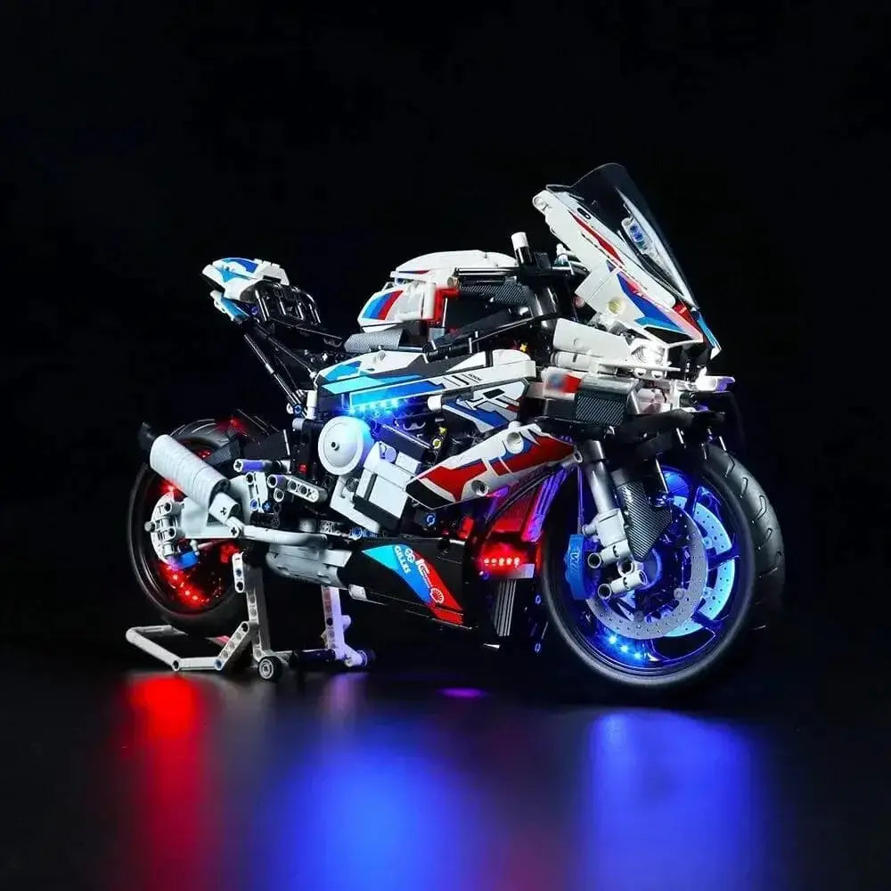 MOC LEGO Technic Motorcycle M1000 Light Kit for Enhanced Display - ToylandEU