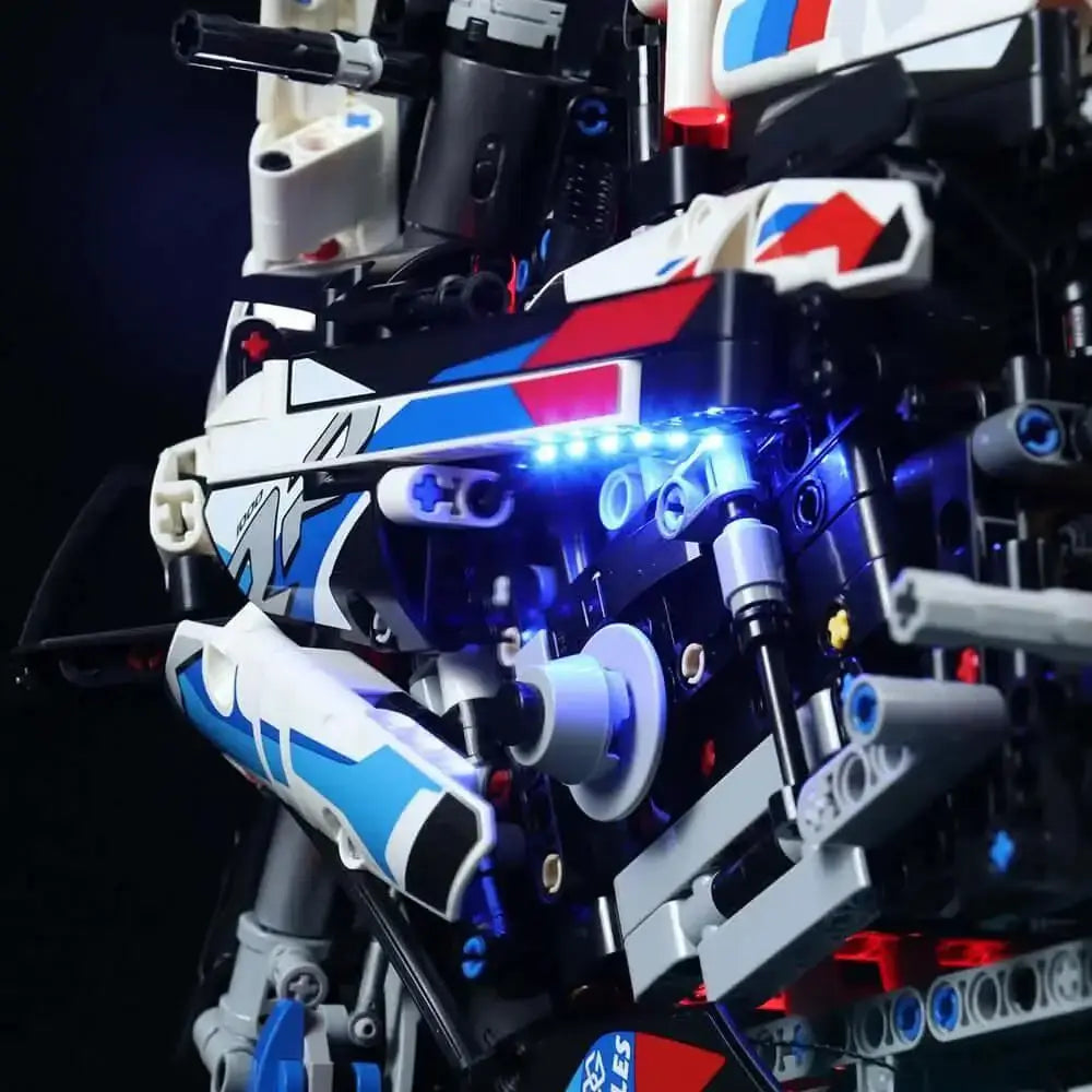 MOC LEGO Technic Motorcycle M1000 Light Kit for Enhanced Display - ToylandEU