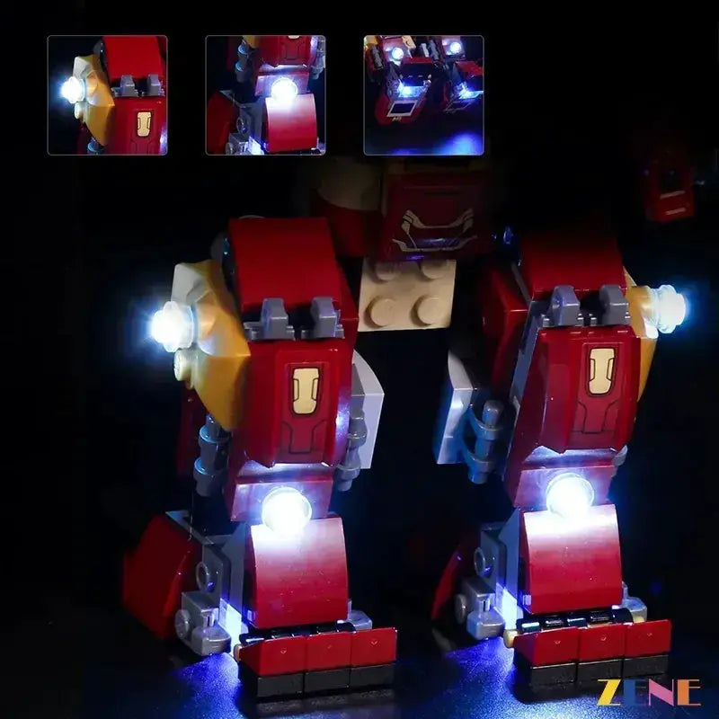 MOC LEGO Hulkbuster Lighting Kit For 76104 With Easy Install - ToylandEU