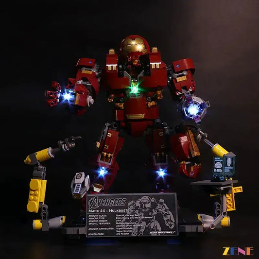 MOC Lego Hulkbuster Light Kit Easy Install Concealed Wiring - ToylandEU