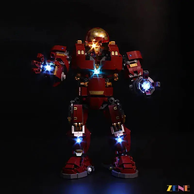 MOC Lego Hulkbuster Light Kit Easy Install Concealed Wiring - ToylandEU