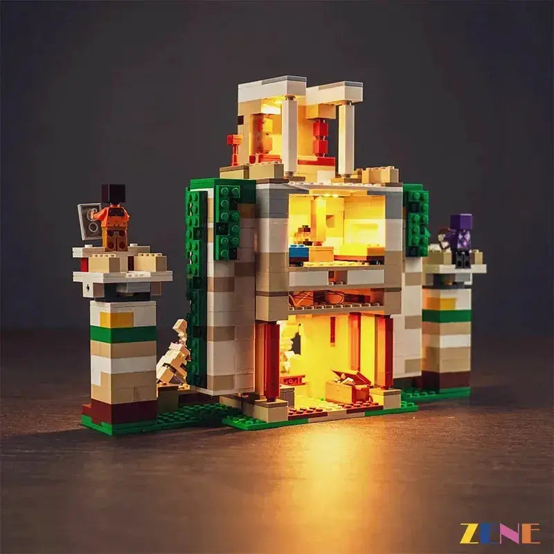 MOC Lego Iron Golem Fortress Light Kit With Warm Glow Effect - ToylandEU