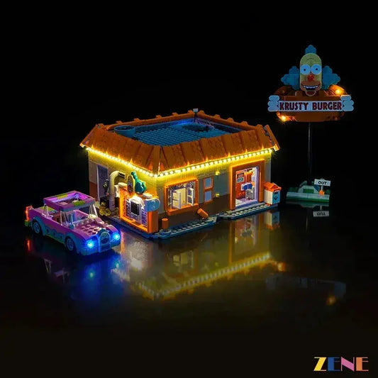 MOC Light Kit for LEGO The Krusty Burger Simpsons #10352 - ToylandEU