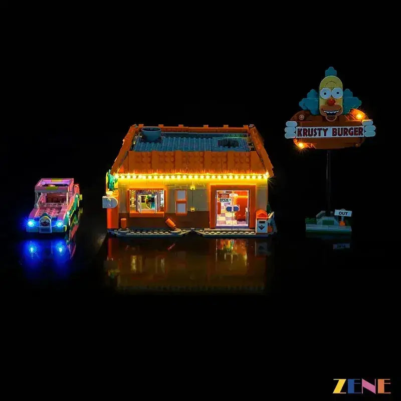 MOC Light Kit for LEGO The Krusty Burger Simpsons #10352 - ToylandEU