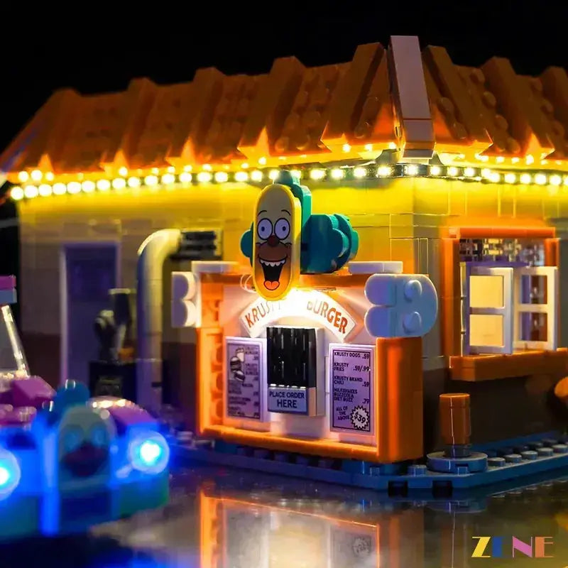 MOC Light Kit for LEGO The Krusty Burger Simpsons #10352 - ToylandEU