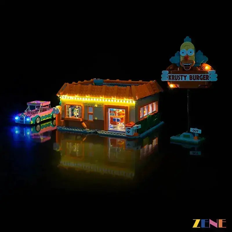 MOC Light Kit for LEGO The Krusty Burger Simpsons #10352 - ToylandEU