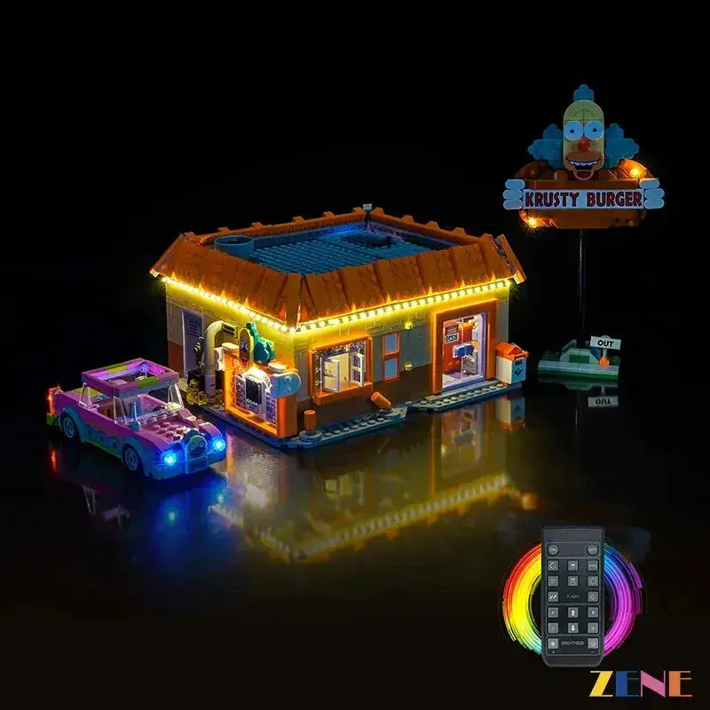 MOC Light Kit for LEGO The Krusty Burger Simpsons #10352 - ToylandEU