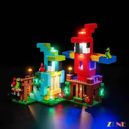 MOC Light Kit for LEGO The Parrot Houses #21282 - ToylandEU